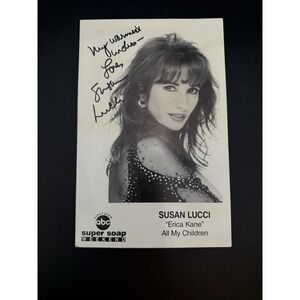 Susan Lucci Erica Kane All My Children Autograph Signed Photo
